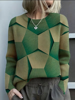 Hannah Geometric 3D Knit Sweater