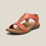 Greta T-Strap Velcro Comfort Sandals