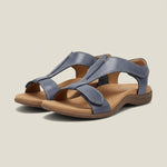 Greta T-Strap Velcro Comfort Sandals