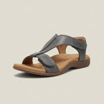 Greta T-Strap Velcro Comfort Sandals