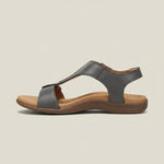 Greta T-Strap Velcro Comfort Sandals