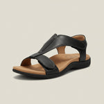 Greta T-Strap Velcro Comfort Sandals