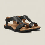 Greta T-Strap Velcro Comfort Sandals