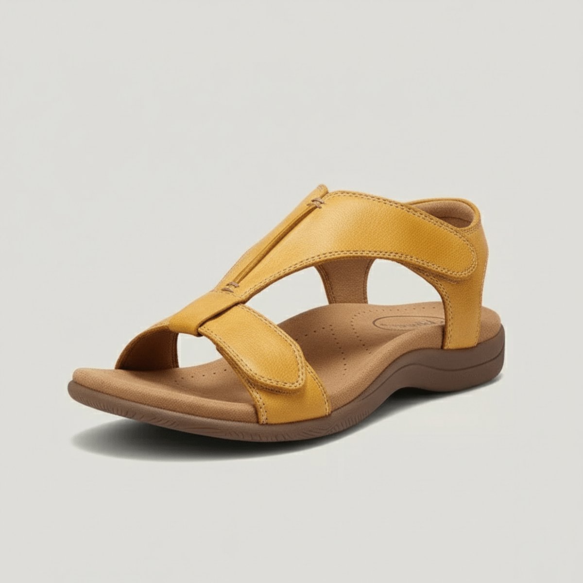 Greta T-Strap Velcro Comfort Sandals