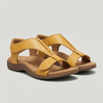 Greta T-Strap Velcro Comfort Sandals