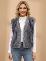 Frieda Faux Fur Lined Sleeveless Vest