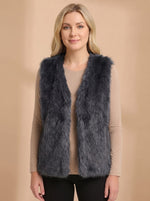 Frieda Faux Fur Lined Sleeveless Vest