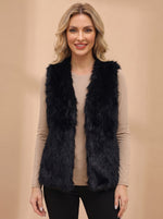 Frieda Faux Fur Lined Sleeveless Vest
