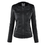 Annika Faux Leather Hooded Jacket