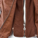 Annika Faux Leather Hooded Jacket