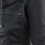 Annika Faux Leather Hooded Jacket