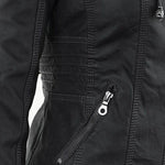 Annika Faux Leather Hooded Jacket