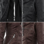 Annika Faux Leather Hooded Jacket