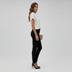 Charlotte V-Neck Relaxed Fit Blouse with Cuffed Sleeves