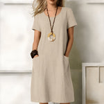 Greta Boho Midi Dress with Pockets