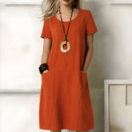 Greta Boho Midi Dress with Pockets