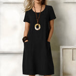 Greta Boho Midi Dress with Pockets