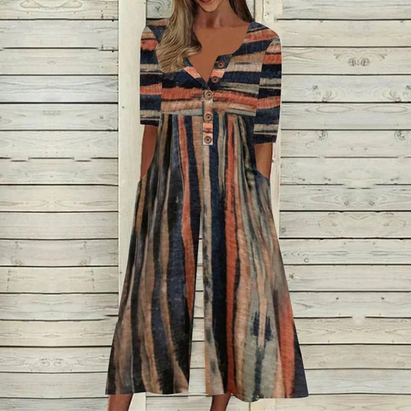 Leonie Short-Sleeve Culotte Jumpsuit