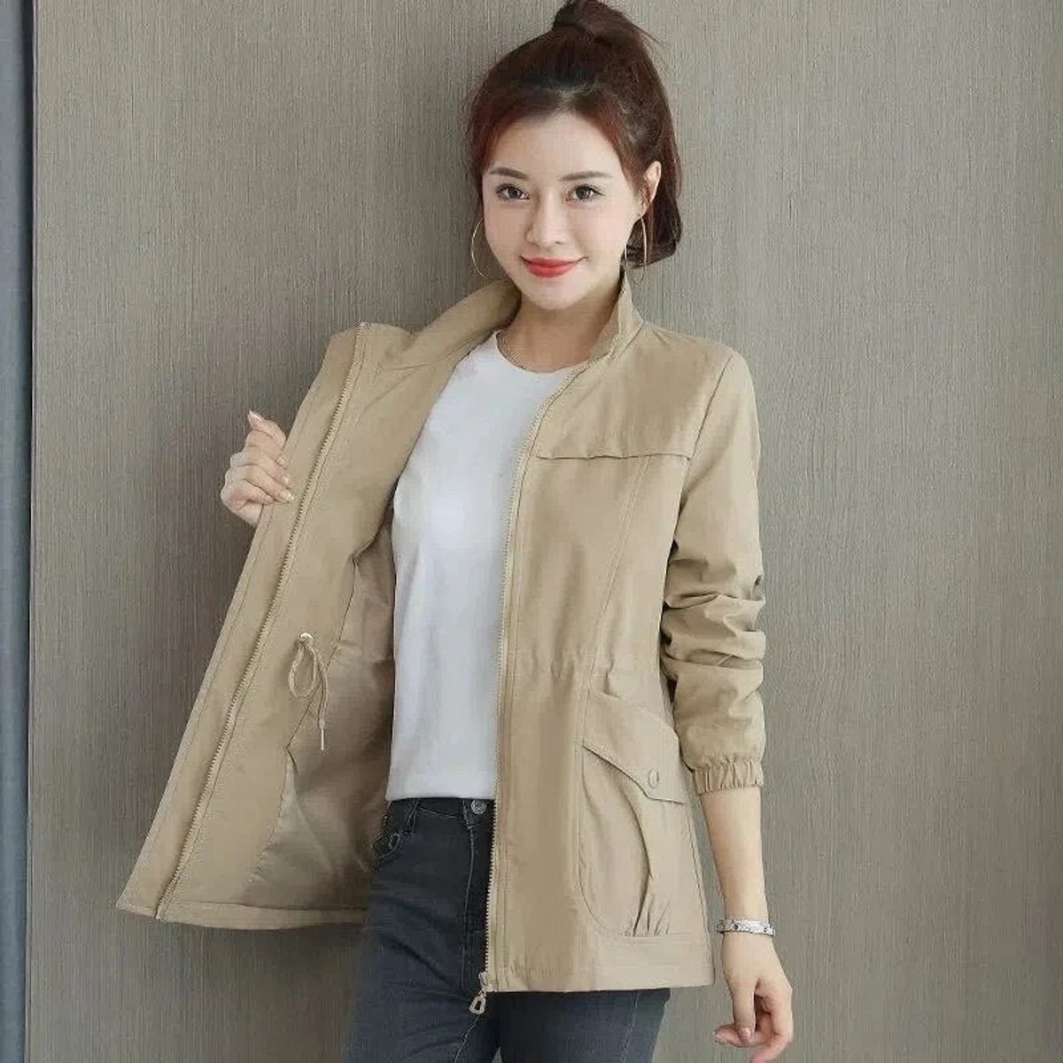 Luisa Lightweight Breathable Cropped Jacket