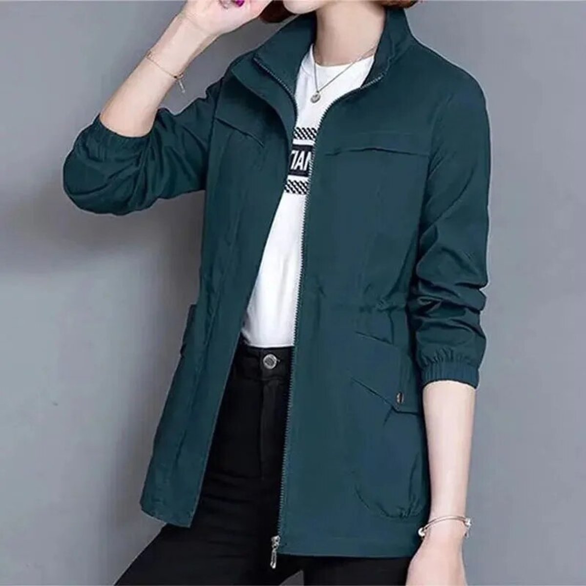 Luisa Lightweight Breathable Cropped Jacket