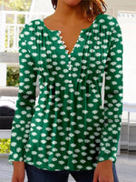 Charlotte Floral Henley Blouse