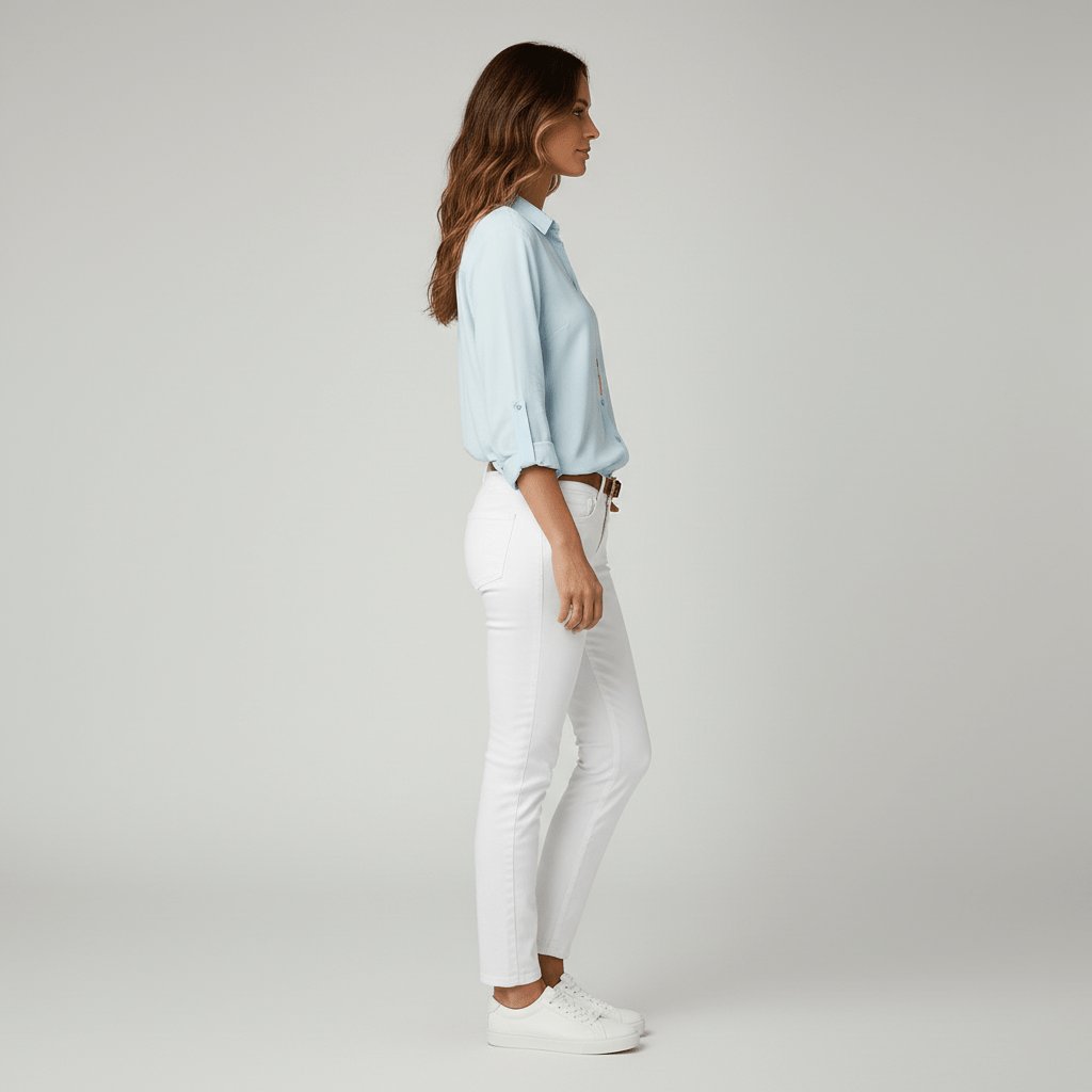 Sophie Long Sleeve Collared Button-Front Blouse