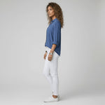 Sophie Long Sleeve Collared Button-Front Blouse
