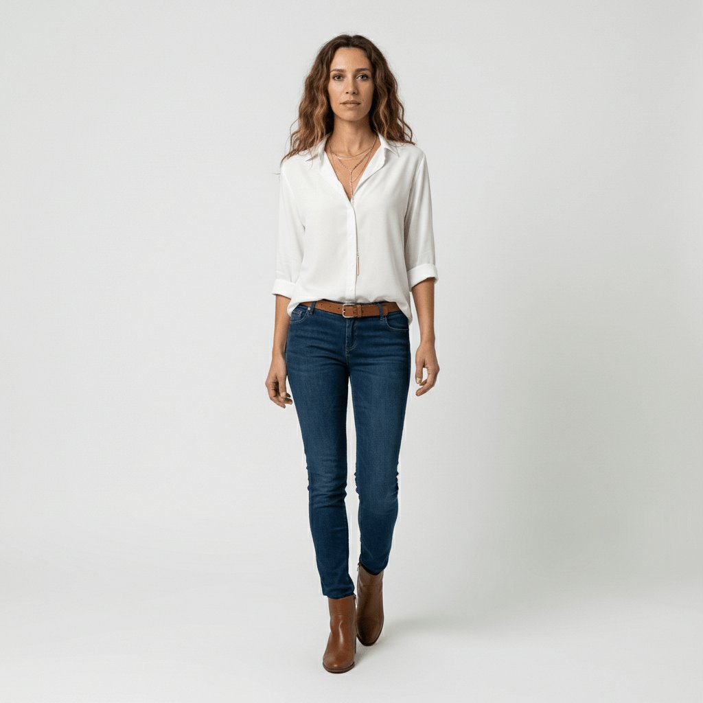 Sophie Long Sleeve Collared Button-Front Blouse