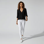 Sophie Long Sleeve Collared Button-Front Blouse