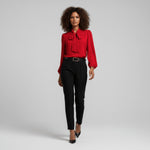 Sophie Bow Collar Relaxed Blouse