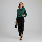 Sophie Bow Collar Relaxed Blouse