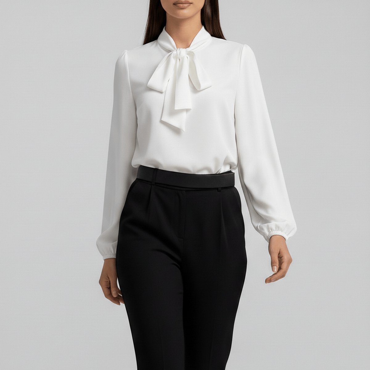 Sophie Bow Collar Relaxed Blouse