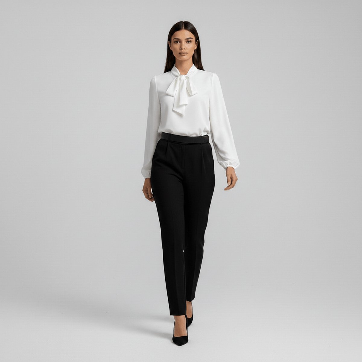 Sophie Bow Collar Relaxed Blouse