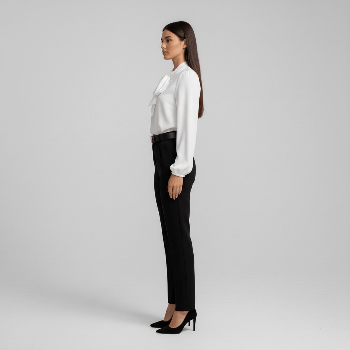 Sophie Bow Collar Relaxed Blouse