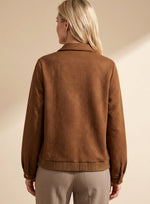Johanna Long Sleeve Quilted Jacket with Chest Pockets and Shirt Collar