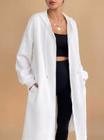 Frieda Longline Hooded Zip-Up Jacket