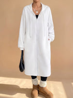 Frieda Longline Hooded Zip-Up Jacket