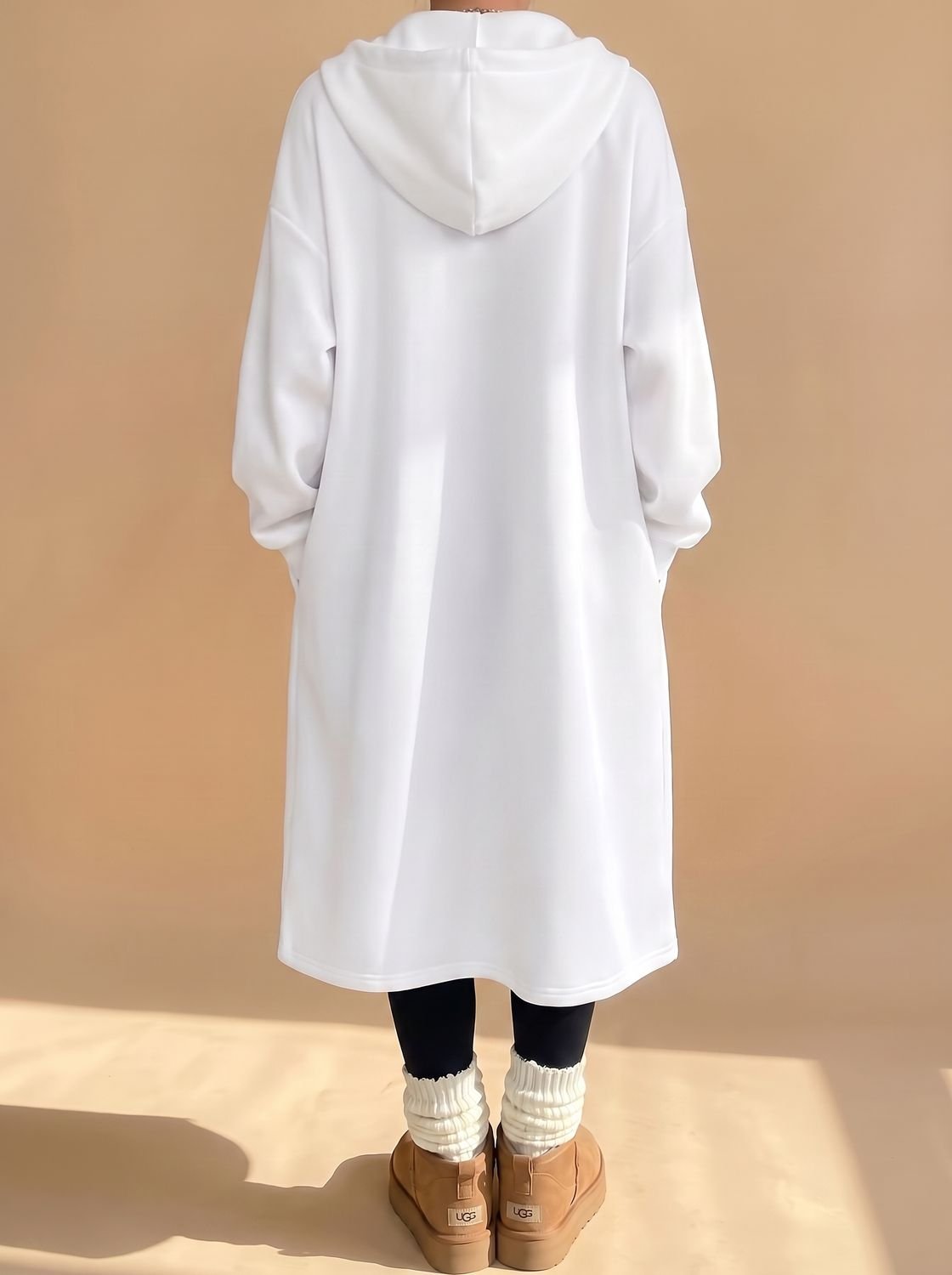 Frieda Longline Hooded Zip-Up Jacket