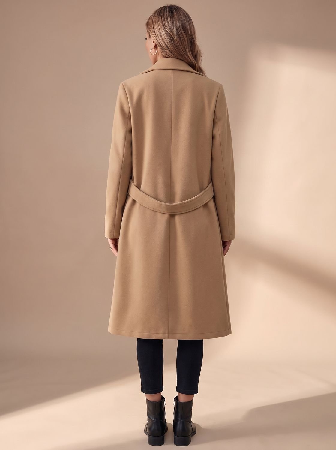 Katharina Longline Notch Lapel Winter Coat