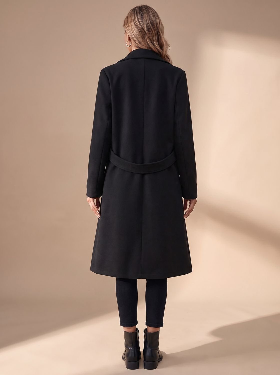 Katharina Longline Notch Lapel Winter Coat