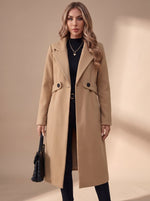 Katharina Longline Notch Lapel Winter Coat
