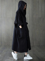 Frieda Oversized Hooded Water-Resistant Trench Coat