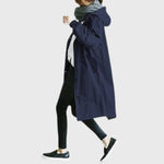 Clara Water-Resistant Hooded Trench Coat