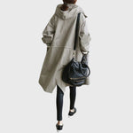 Clara Water-Resistant Hooded Trench Coat