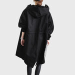 Clara Water-Resistant Hooded Trench Coat