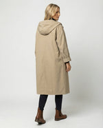 Annika Long Water-Resistant Windproof Hooded Trench Coat