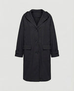 Annika Long Water-Resistant Windproof Hooded Trench Coat