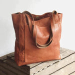 Elfriede Classic Leather Tote Bag