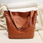 Elfriede Classic Leather Tote Bag
