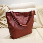 Elfriede Classic Leather Tote Bag